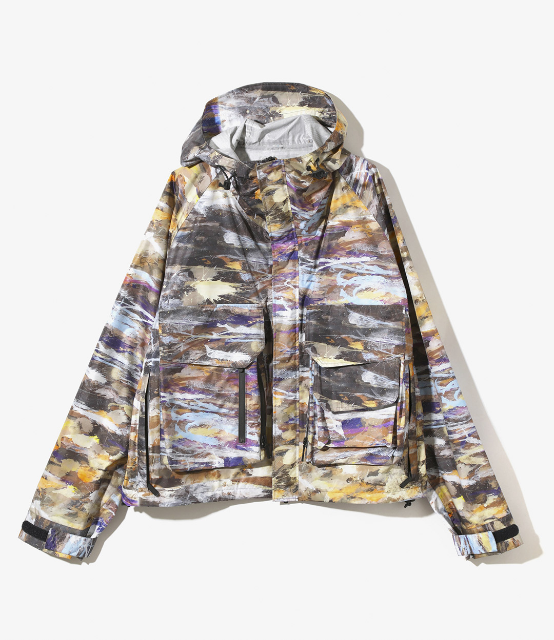 River Trek Jacket - Nylon Taffeta / 2Layer / Painting Pt. ¥74,800