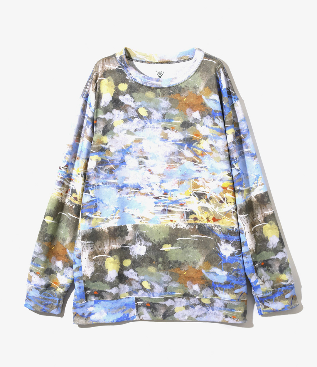 Crew Neck Sweat Shirt - Poly Jersey / Painting Pt. ¥24,200