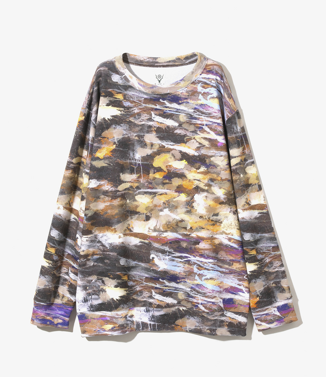 Crew Neck Sweat Shirt - Poly Jersey / Painting Pt. ¥24,200