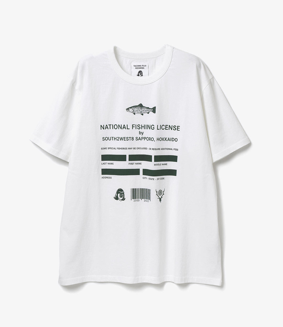 FISHING LICENSE TEE ¥7,040