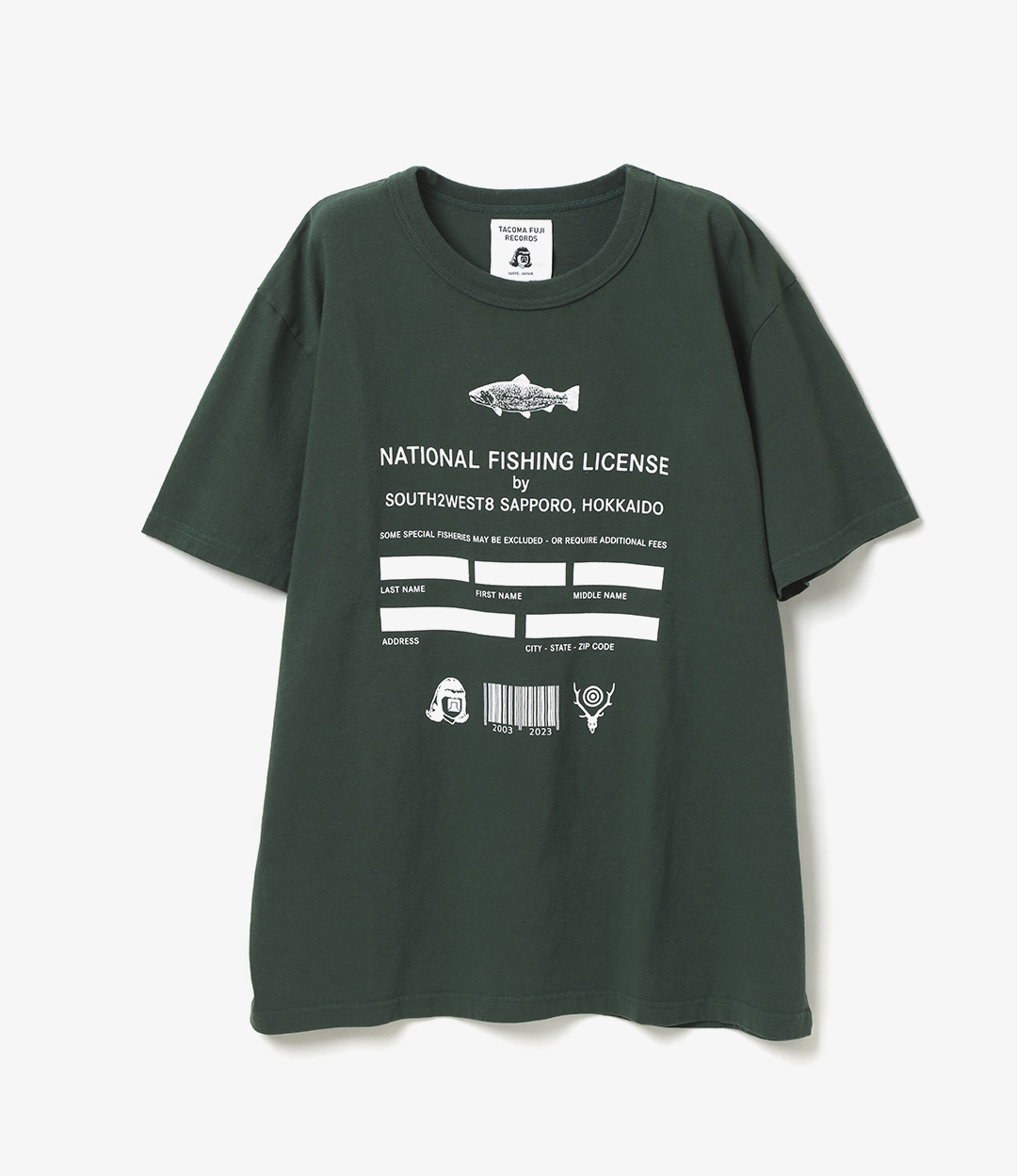 FISHING LICENSE TEE ¥7,040